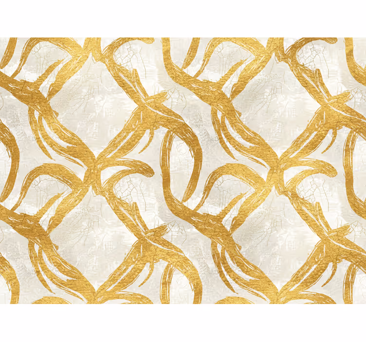 Papier peint salon texture dorée peinte - TenStickers