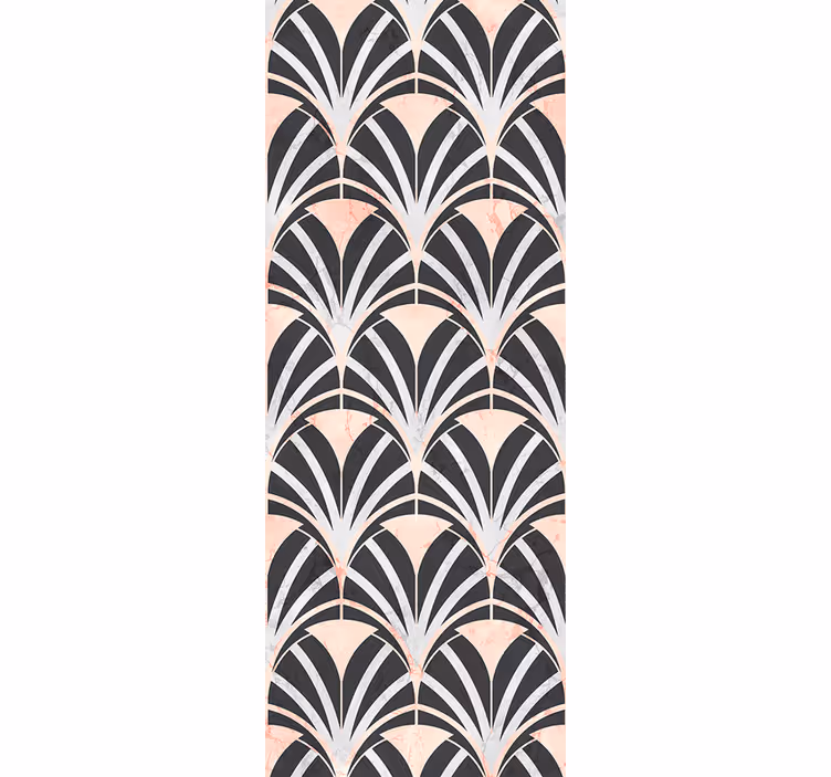 Papier peint chambre motif marbre art déco - TenStickers