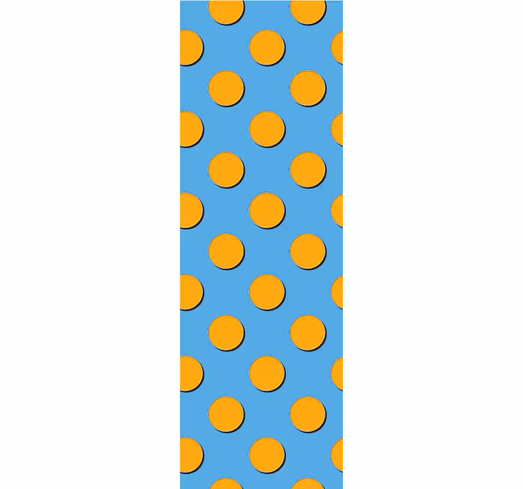 Papier peint chambre motif de pois rétro abstrait - TenStickers