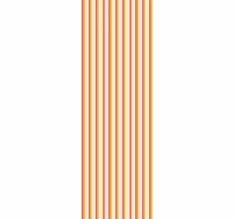 Papier peint chambre motif rayé pastel rétro - TenStickers