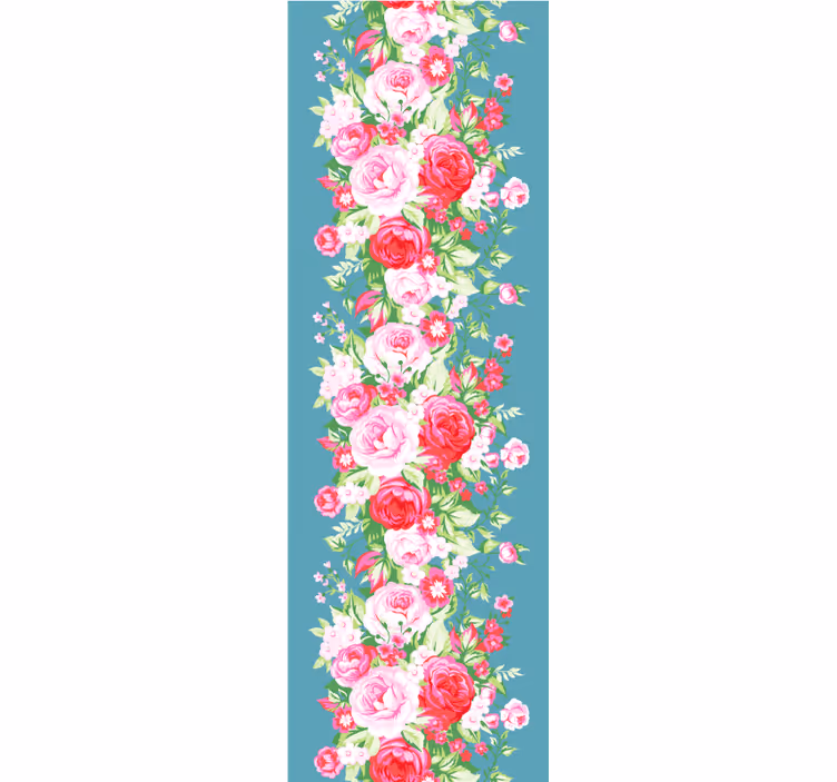 Papier peint chambre motif turquoise shabby chic - TenStickers