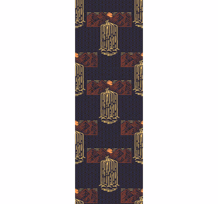 Papier peint chambre cascade abstraite africaine - TenStickers