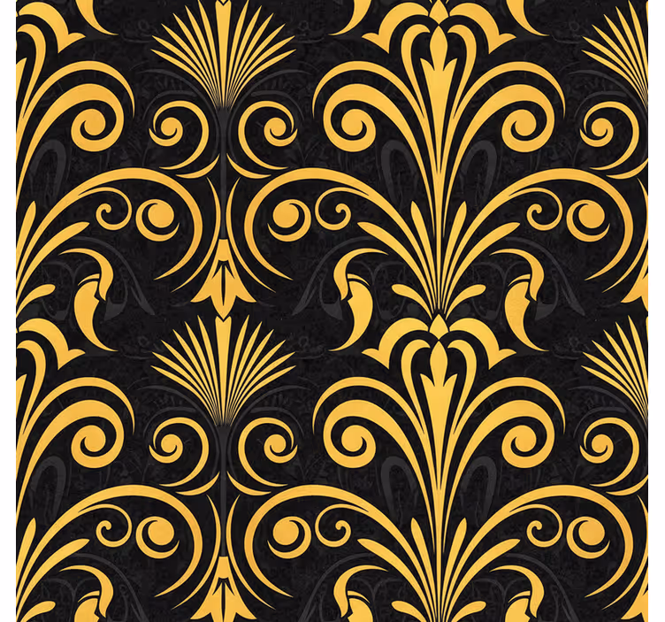 Papier peint chambre adulte noir et or luxe - TenStickers