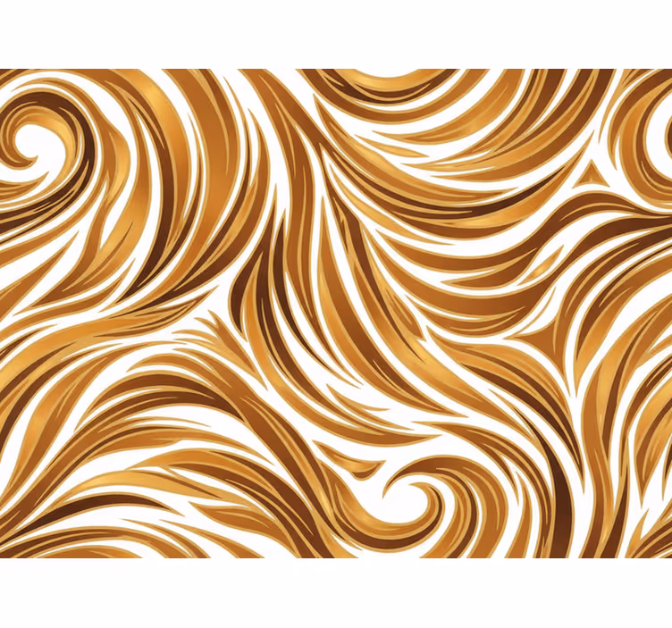 Papier peint vintage optique fourrure dorée - TenStickers