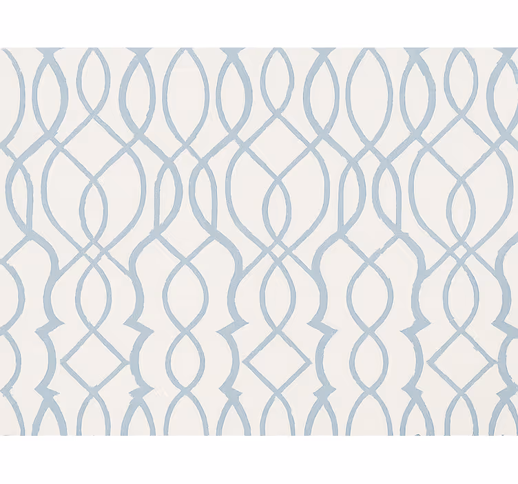 Papier peint géométrique bleu clair et aérien - TenStickers