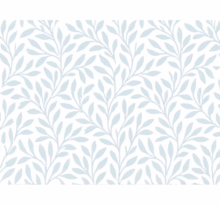 Papier peint feuillage bleu léger et aérien - TenStickers
