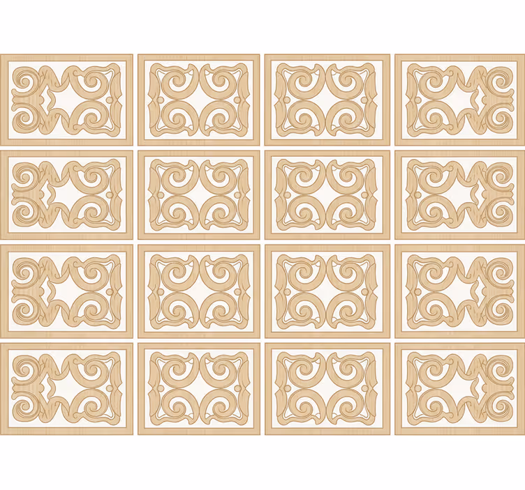 Papier peint bois style motif plinthe - TenStickers
