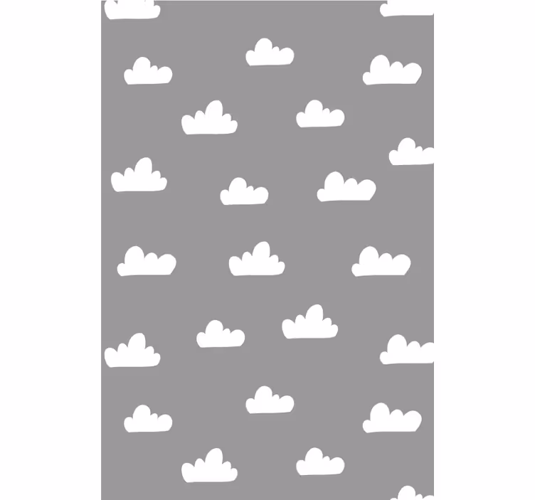 Papier peint gris cieux nuageux - TenStickers