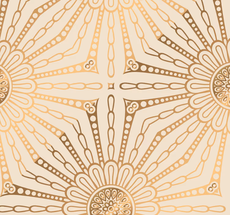 Papier peint ornemental coup de soleil radieux - TenStickers