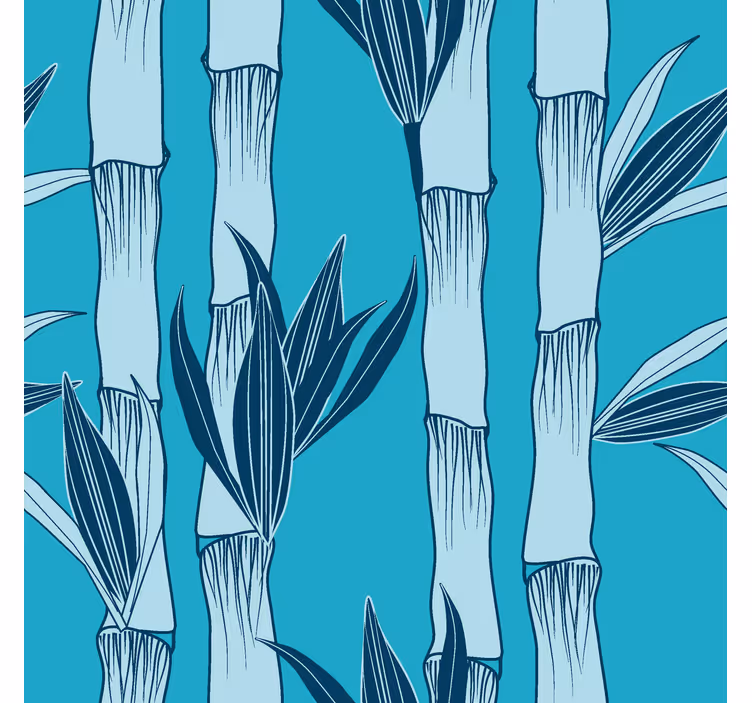 Papier peint feuillage tiges botaniques - TenStickers
