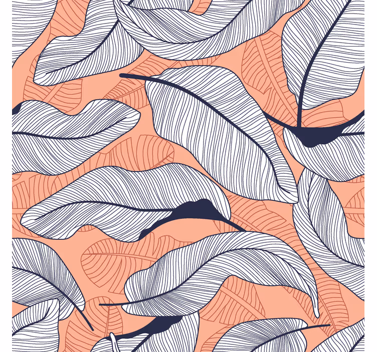Papier peint nature feuilles tropicales - TenStickers