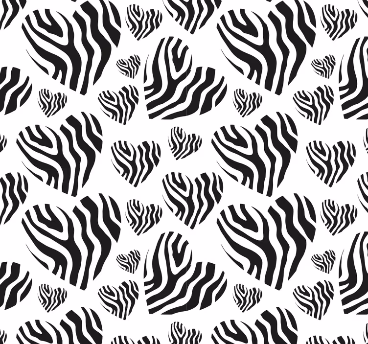 Papier peint salon simplicité du motif zébré - TenStickers