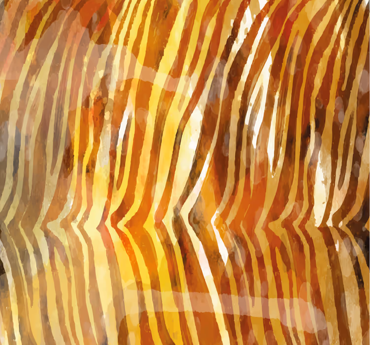 Papier zèbre lignes organiques abstraites - TenStickers