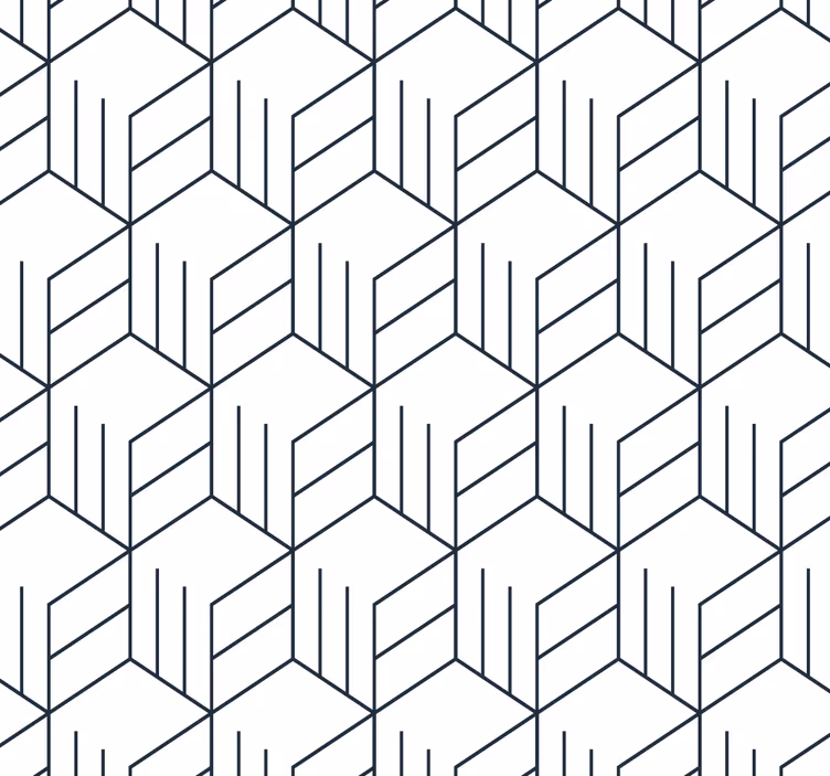 Papier peint formes géométriques motif lignes - TenStickers