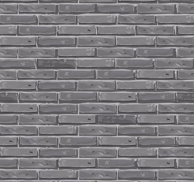 Papier peint briques noires - TenStickers
