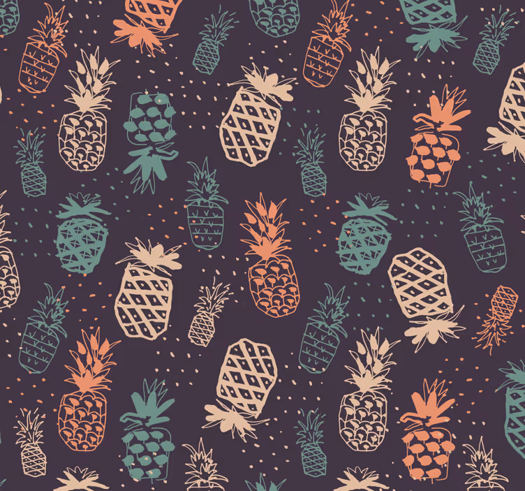 Papier peint cuisine pommes de pin automnales - TenStickers