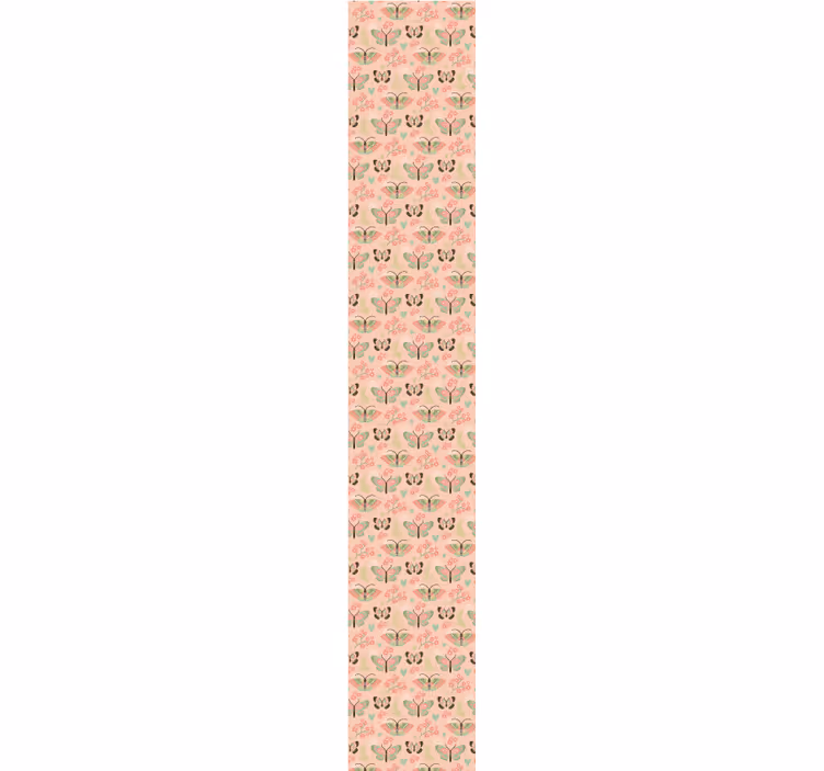 Papier peint chambre enfant motif papillons roses - TenStickers