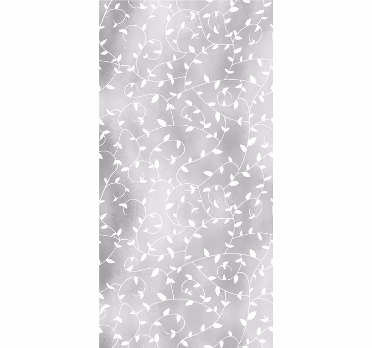 Papier peint feuillage branches blanches - TenStickers