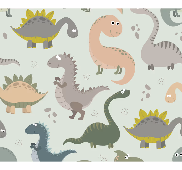 Papier peint dinosaures souriants - TenStickers