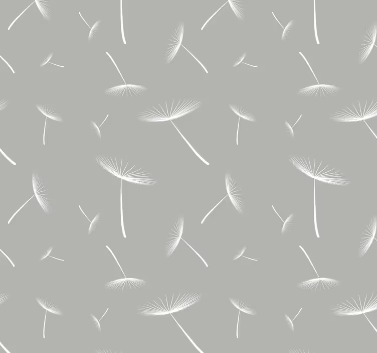 Papier peint feuillage motif de pissenlit - TenStickers