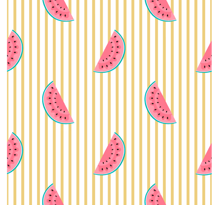 Papier peint cuisine tranches de pastèque - TenStickers