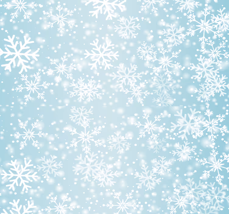 Papier peint salon Chute de neige - TenStickers
