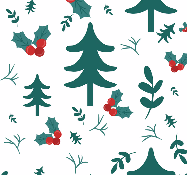 Papier peint Noël Noël nature - TenStickers