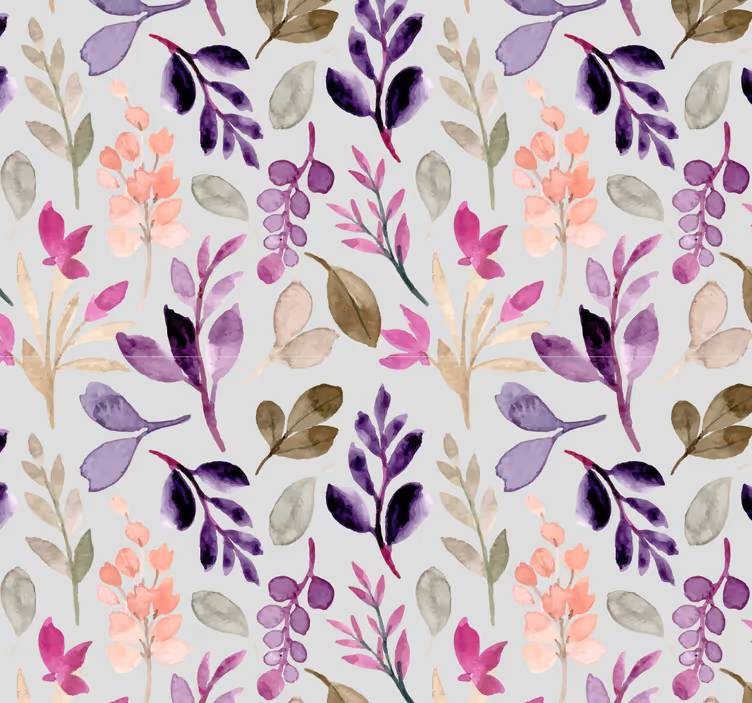 Papier peint fleuri pépinière botanique - TenStickers