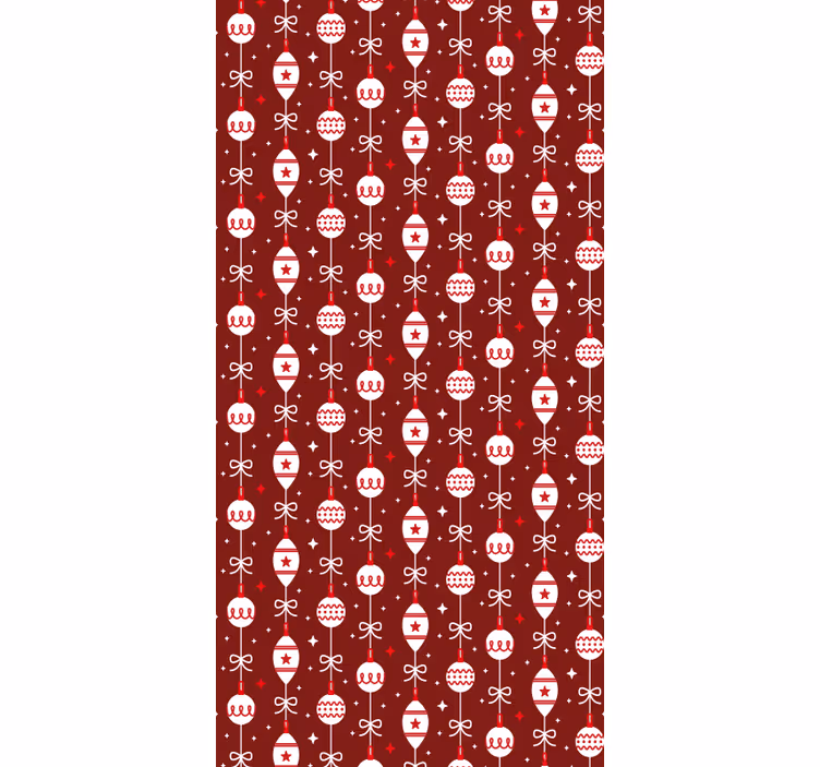 Papier peint de Noël motif de crâne festif - TenStickers