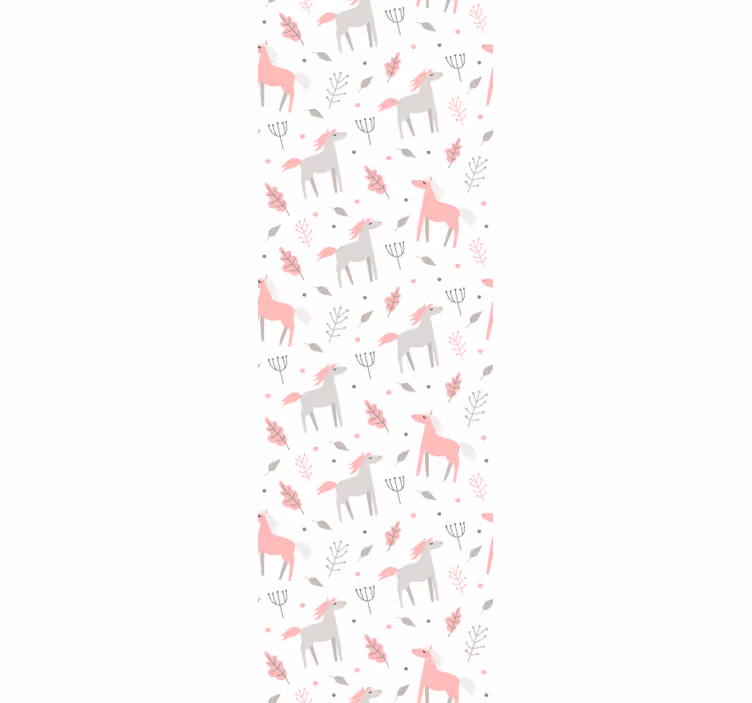 Papier peint animaux motif de faune pastel - TenStickers
