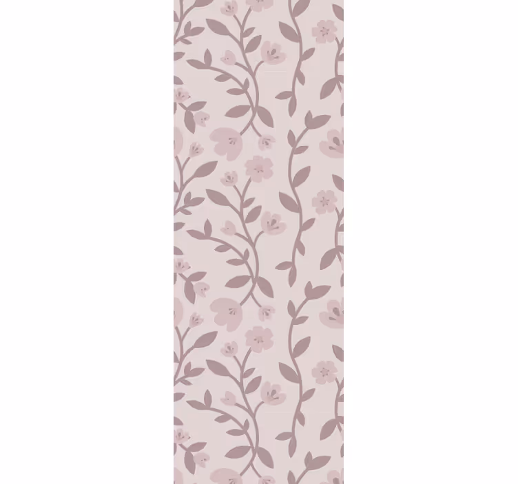 Papier peint floral silhouettes florales élégantes - TenStickers