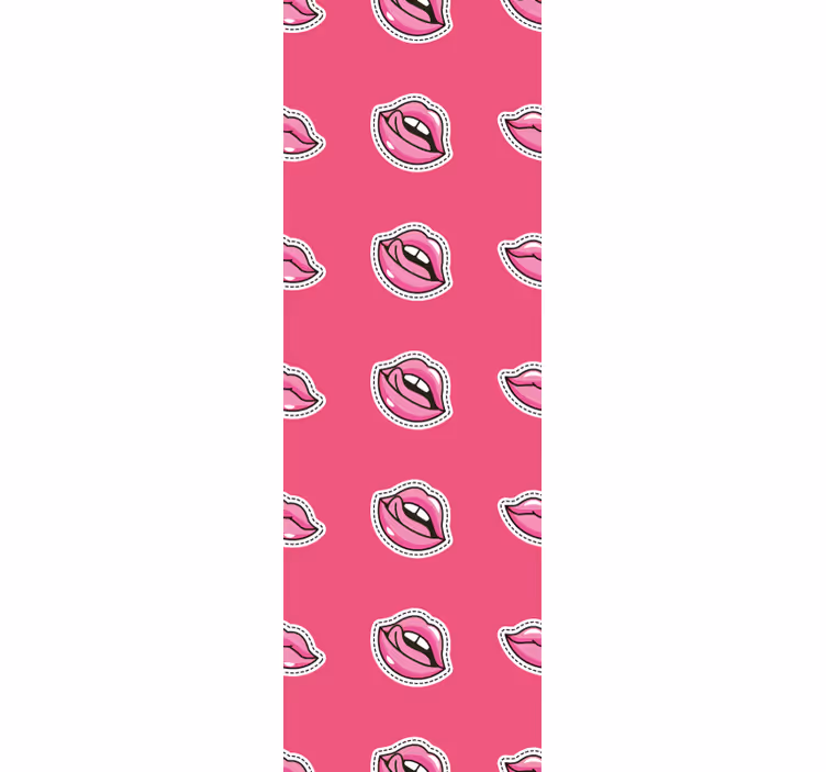 Papier peint art motif de lèvres - TenStickers