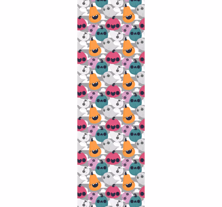 Papier peint halloween motif de citrouille ludique - TenStickers