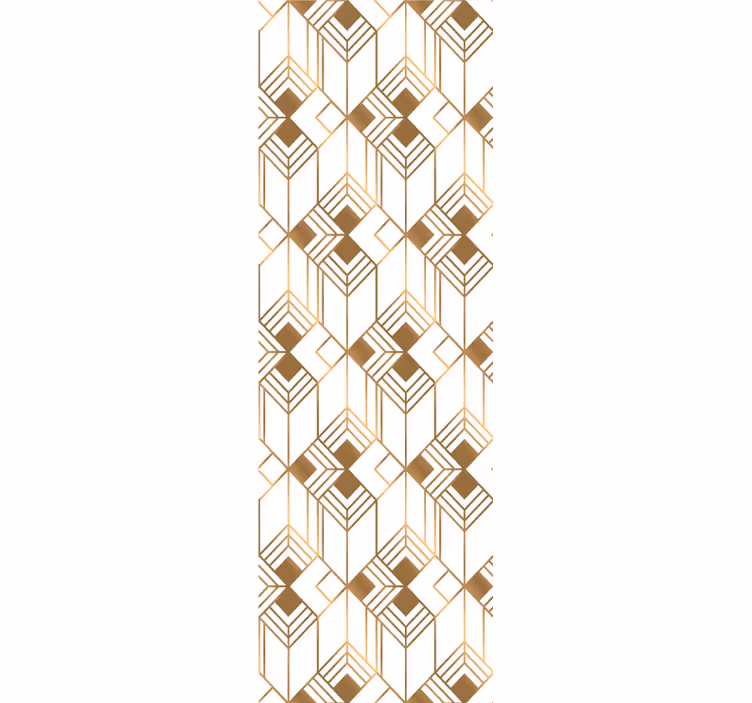 Papier peint formes géometriques symétrie cubiste - TenStickers