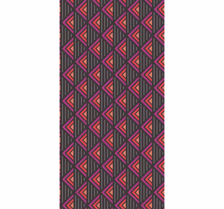 Papier peint salon grille triangulaire - TenStickers