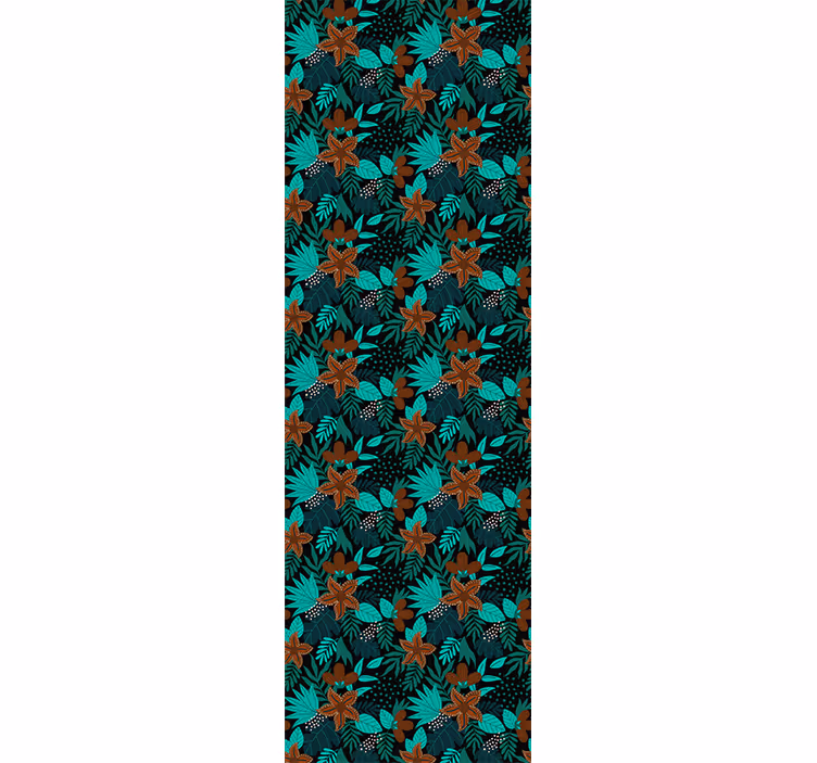 Papier peint nature motif de feuille tropicale - TenStickers