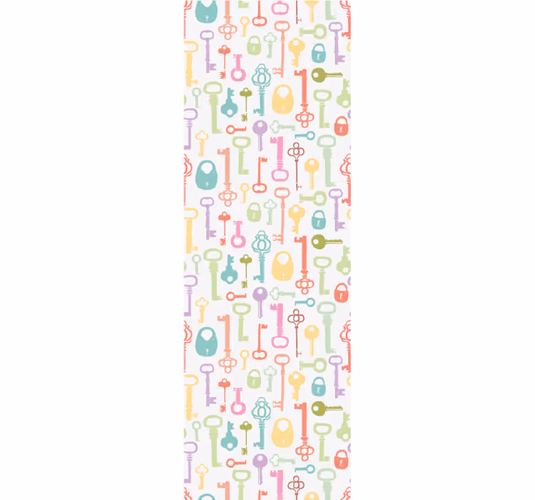 Papier peint chambre ado motif de clé - TenStickers