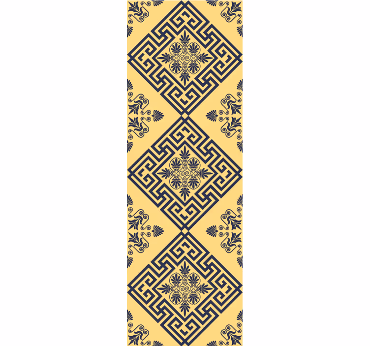 Papier peint carrelage tuile géométrique - TenStickers