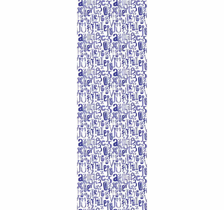 Papier peint texte motif alphabétique - TenStickers