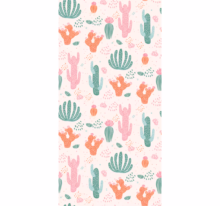 Papier peint chambre enfant motifs cactus - TenStickers