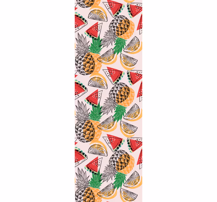 Papier peint nature modèle de fruits tropicaux - TenStickers