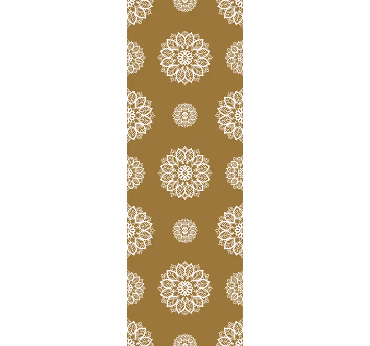 Papier peint ornemental mandala complexe - TenStickers