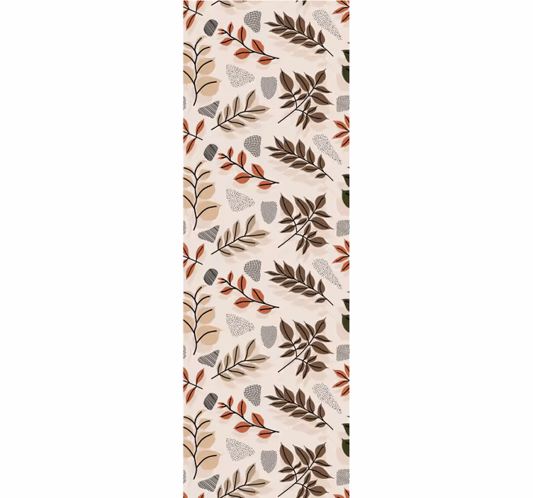 Papier peint feuillage motif de feuille botanique - TenStickers
