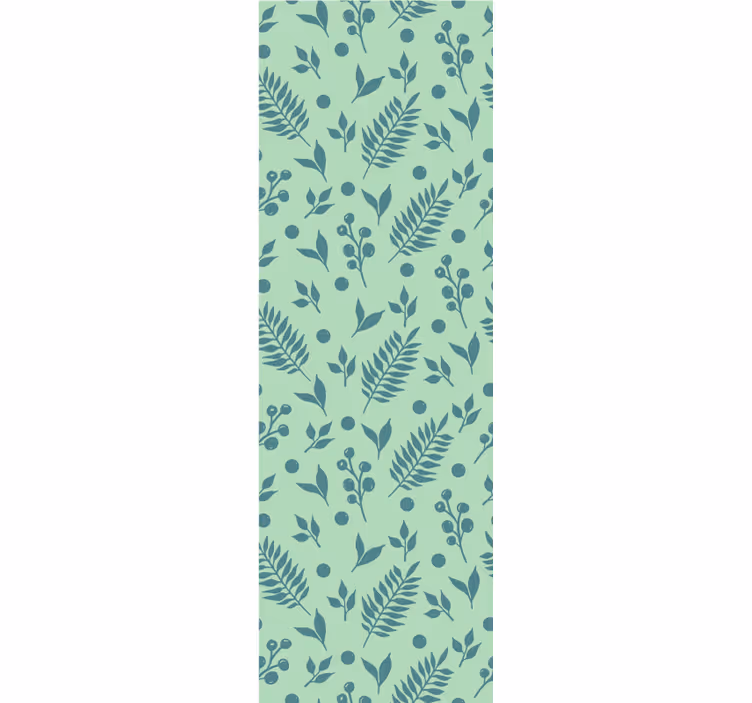 Papier peint feuillage inspiration motif vert - TenStickers