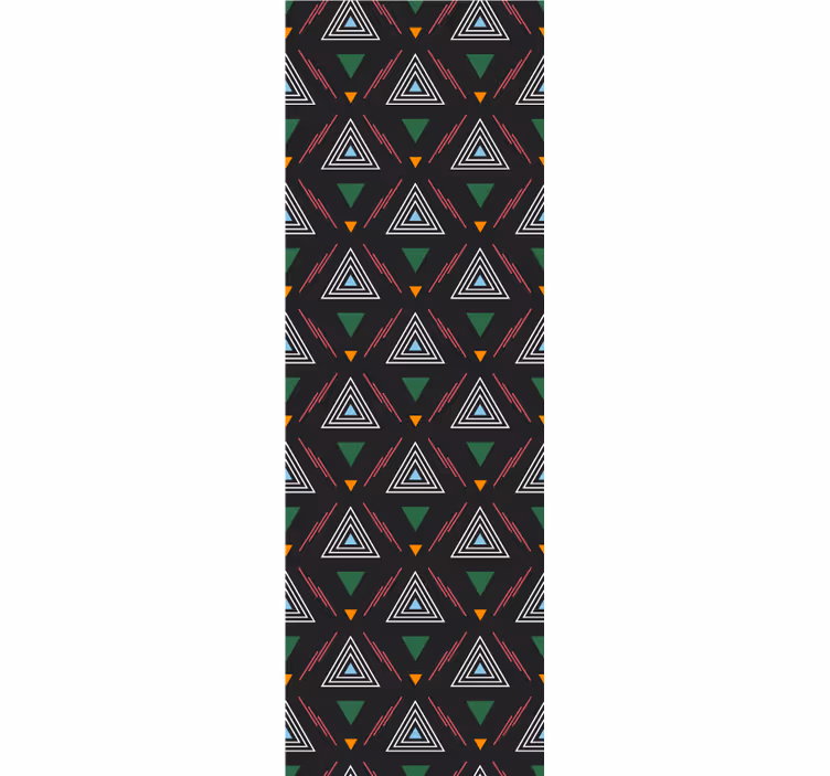 Papier peint triangles harmonie triadique - TenStickers