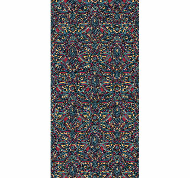 Papier peint ornemental fusion de mandalas - TenStickers