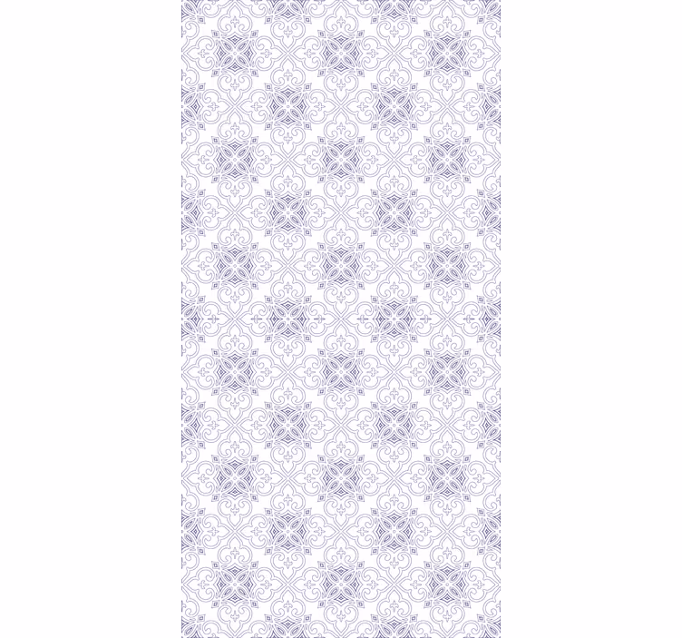 Papier peint ornemental motif fleuri - TenStickers