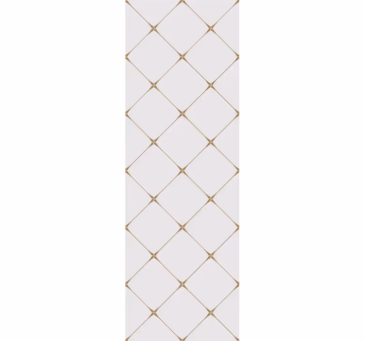Papier peint carrés lignes de losanges géométriques - TenStickers