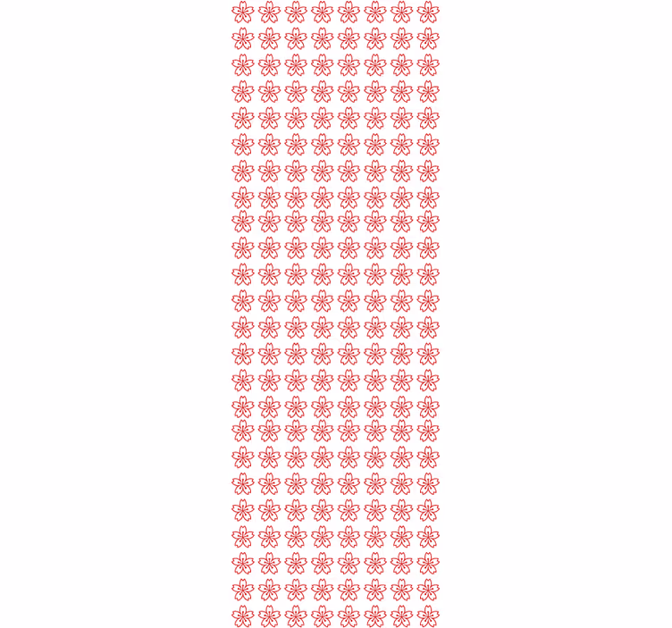 Papier peint fleuri symétrie florale - TenStickers