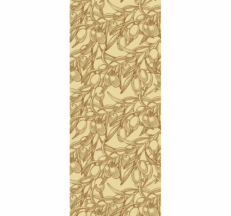 Papier peint ornemental ornementation botanique - TenStickers